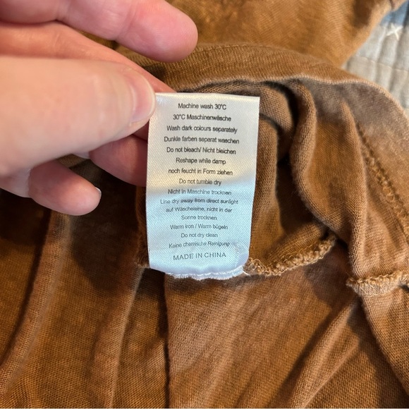 Poetry Women’s Linen Tunic Top Size 14 Brown - Picture 6 of 6